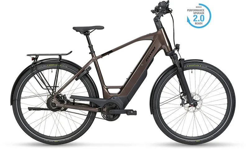 Stevens E-Courier 7.8.1 Plus HT — praktisches E-Bike für den Alltag | bei Erfahre Hamburg
