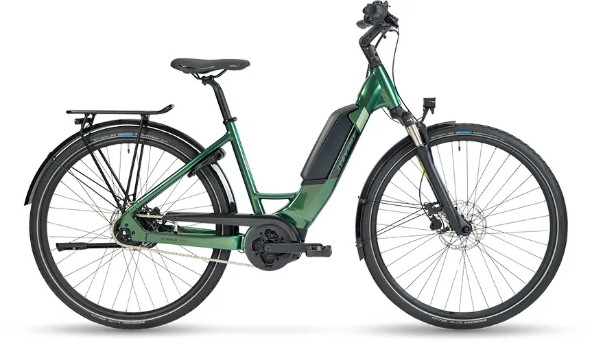 Stevens E-Courier 7.8.1 Plus HT — praktisches E-Bike für den Alltag | bei Erfahre Hamburg