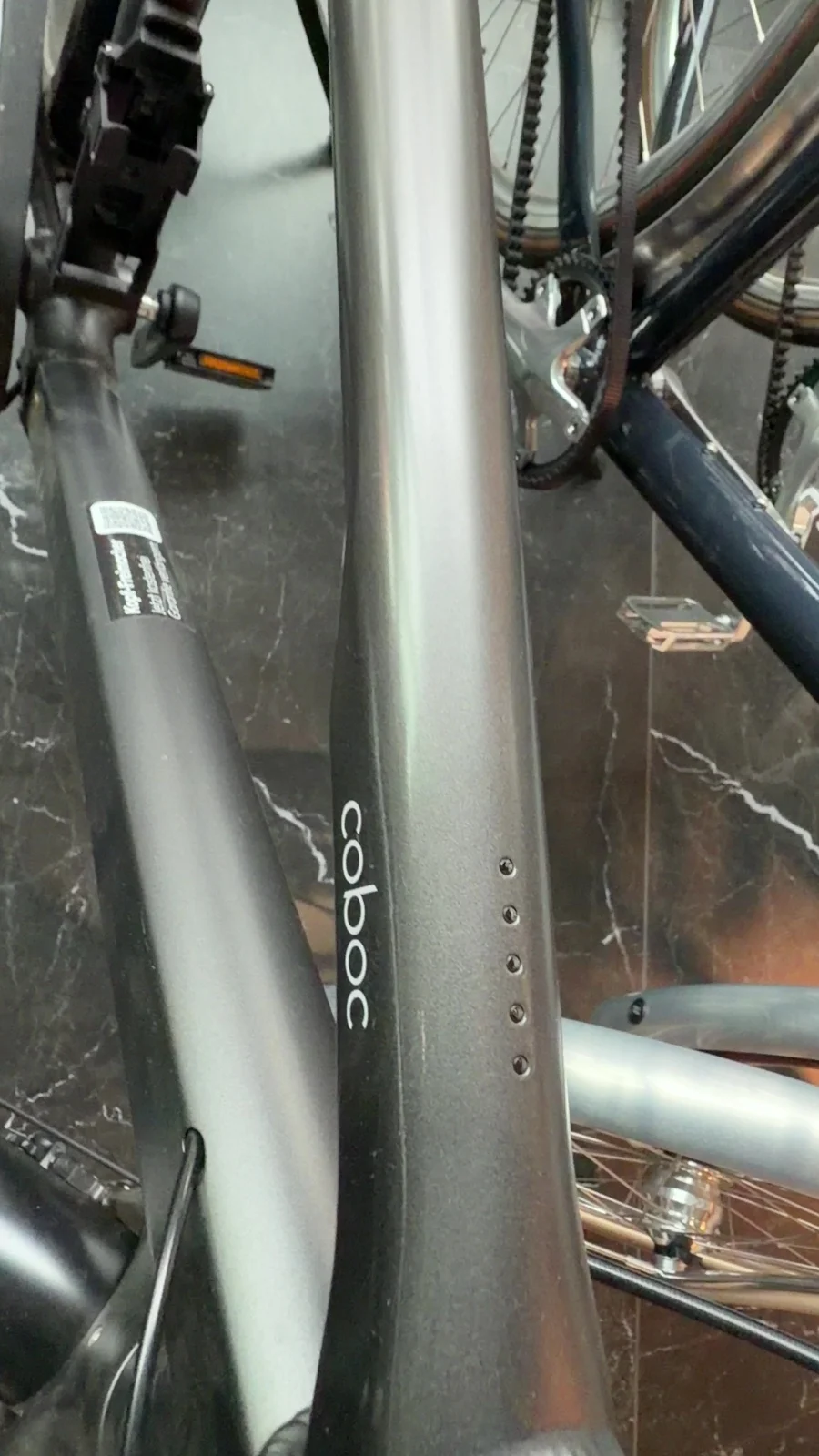 Coboc Bristol DMT — Testrad Detailaufnahme